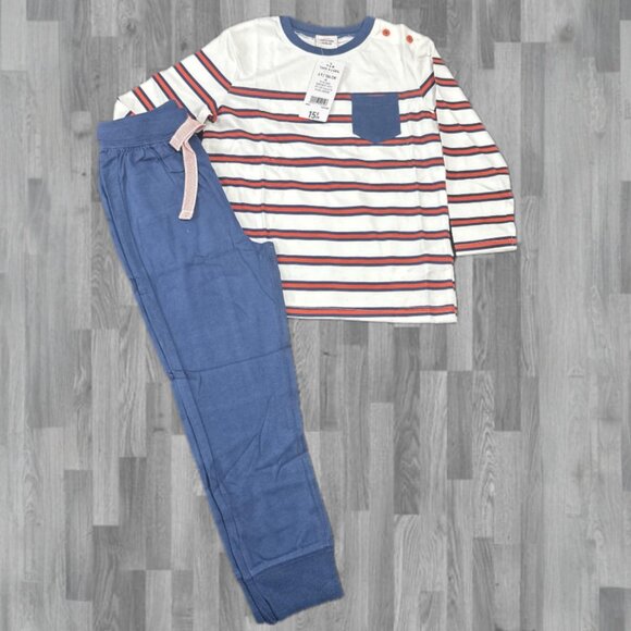 NWT Orange, White & Blue Stripe Set – Everyday Comfort with a Pop of Play 4T - Picture 6 of 6